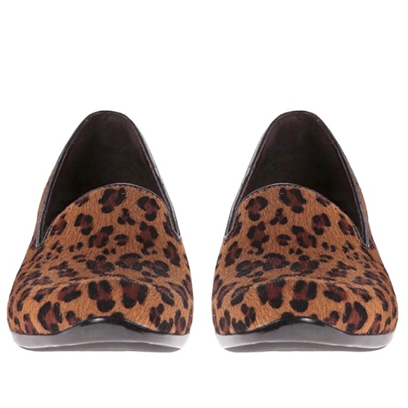 Dansko Olivia Calf Hair Leopard Print Slip On Loafer Flats, Size 37 | 6.5-7 NWT - Picture 4 of 16